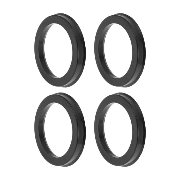 84.1mm to 64.1mm Car Wheel Hub Centric Rings Black Polycarbonate Wheels Center Shaft Shock Absorbing Hubrings 4 Pcs