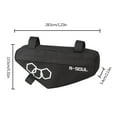 thumbnail image 3 of Mountain Bicycles Frame Front Top Tube Bag Triangle Pouch Bike Saddle Bag Practical Bike Storage Bag Cycling Part, 3 of 9