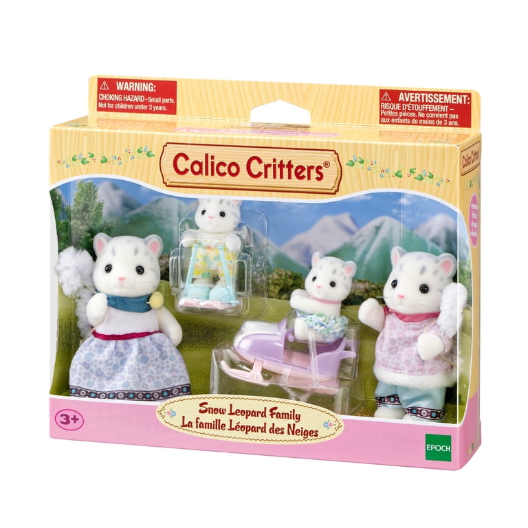 Calico Critters Snow Leopard Family, Set of 4 Figures photo 2