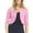 Pink, variant on Bmisegm Women's Summer Cardigan 3/4 Sleeve Cropped Cardigan Jacket Cardigan Bolero Jackets for Women White L