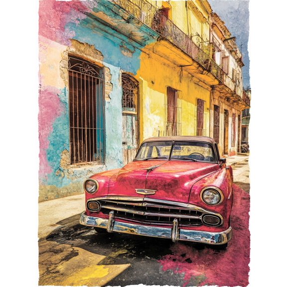 Vintage Classic Car Canvas Wall Art,Perfect for Living Room,Bedroom,Dining Room,Office,Hotel and More.