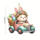thumbnail image 3 of Fiudx Colgante de Enano de Pascua, Diseño Acrílico Brillante, Fácil de Colgar, Estilo Festivo Vibrante, Versátil para Árboles, Paredes y Espejos de Coche, Tamaño de 8 Cm, Regalo Perfecto para Amigos, 3 of 7
