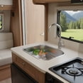 thumbnail image 5 of 12.6*8.66*4.72in Small Stainless Steel Narrow Rectangle Undermount Sink Compact Bar Sink Kitchen, 5 of 19