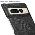thumbnail image 3 of Crocodile Pattern Leather Case Compatible With Google Pixel 7 Pro/pixel 7 Matte Soft Slim Full Cover, 3 of 3