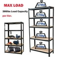 Bowoshen 5Tier Heavy Duty Storage Shelves,Garage Shelving Units And