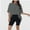 Deep Gray, variant on Women's Plus Size T Shirts Oversized Tees Summer Half Sleeve Crew Neck Tunic Tops
