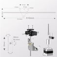 thumbnail image 3 of facefd 3D Printer Z Rod 3D Printer Accessories Dual Z Rod Step Motor Upgrade Replacement Parts for CR-10 CR-10S, 3 of 6