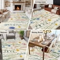 thumbnail image 6 of Spring Floral Area Rugs 8x10 for Living Room, Summer Farmhouse Vintage Botanical Non Slip Washable Rug Runner, Low Pile Indoor Floor Carpet Mat Bathroom Rugs for Bedroom, Kids Room, 6 of 9