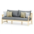 thumbnail image 4 of RST Brands Kooper Wood & Fabric 76 inch Outdoor Sofa - Charcoal Gray, 4 of 7