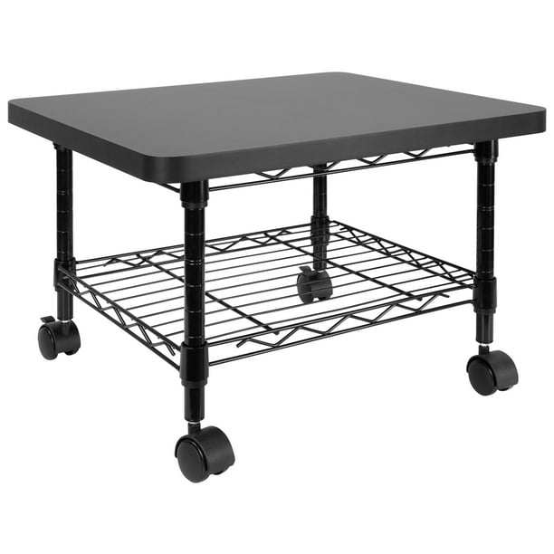 MountIt! Under Desk Printer Cart Stand with Wheels