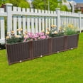 thumbnail image 2 of Plastic Raised Garden Bed, Large Planter Box, Great for Outdoor Patio Deck Balcony, Raised Garden Bed Box for Flowers Vegetables Growing Fresh Herbs 61.42*15.35*14.96inch, 2 of 16