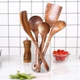 thumbnail image 2 of Wilinohome 5PCS Wooden Spoons for Reusable Wood Kitchen Utensils Set Tools Kitchen Accessories Kitchen Essentials, 2 of 5