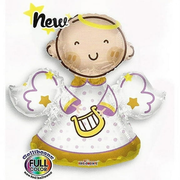 Jumbo Baby Angel Shape Baptism/Communion Theme NON Foil Balloons 28 "