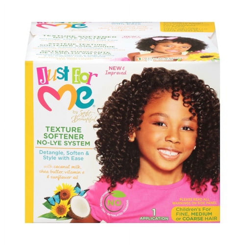 Just For Me Texture Softener System, Detangler Kit, All Hair Types