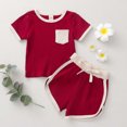 thumbnail image 2 of FRSASU Kids Clothes Clearance,Toddler Baby Summer Round Neck Short Sleeve T-Shirt Casual Shorts Clothes Set, 2 of 7