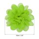 thumbnail image 2 of Uxcell 3.9" Flores de Chiffon Tela de Malla Apliques de Tela Verde Lima 10 Pcs, 2 of 7