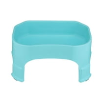 Neater Pets Big Bowl with Leg Extensions for Dogs - Raised for Feeding Comfort - Extra Large Plastic Trough Style Food or Water Bowl for Use Indoors or Outdoors, Aquamarine, 1.25 Gallon (160 Oz.)