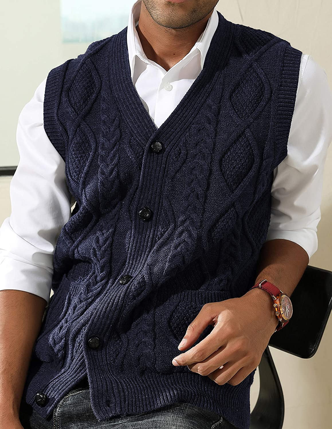 mens sweater vest canada
