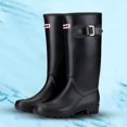 thumbnail image 3 of Mepaouo Women's Knee High Rain Boots Waterproof Rubber Garden Boots Work Tall Fishing Boots(Black,6.5), 3 of 9