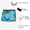 thumbnail image 3 of Fotbe Golden Glitter Butterflies Calzoncillos Tipo Boxer con Bolsa de Soporte Total para Hombre, X-Temp Fresco, Transpirable y de Secado Rápido-Medium, 3 of 5