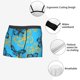 thumbnail image 3 of Fotbe Golden Glitter Butterflies Calzoncillos Tipo Boxer con Bolsa de Soporte Total para Hombre, X-Temp Fresco, Transpirable y de Secado Rápido-XX-Large, 3 of 5