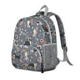 thumbnail image 2 of Border Collie Dog and Flower Florals Backpack Backpack for School,Cute School Bag,Schoolbag with Adjustable Shoulder Straps & Padded Back,13.8"x11.4"x6", 2 of 6