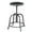 Black, variant on Hampden Furnishings Vince Collection Swivel Stool with Wood Seat, Black Frame