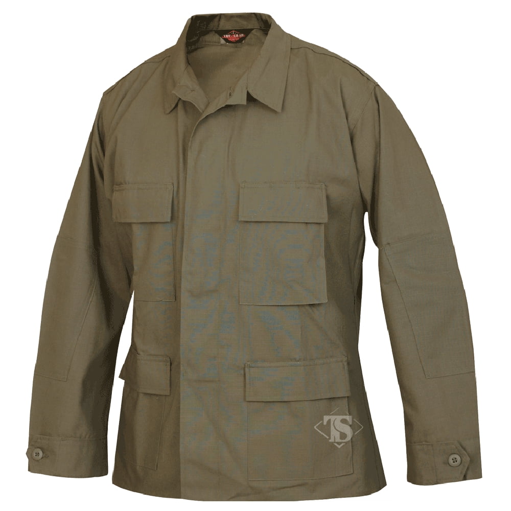 Tru-Spec 1568005 Men's 100% Cotton Ripstop BDU Jackets Olive Drab Large-Regular 