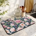thumbnail image 3 of 2 Pack Washable Rubber Multicolored Flower Leaves Dish Drying Mats for Kitchen Counter Home Large Coffee Bar Pad Accessories and Decor for Utensils Stemware (2pcs 19.5''x12''), 3 of 6