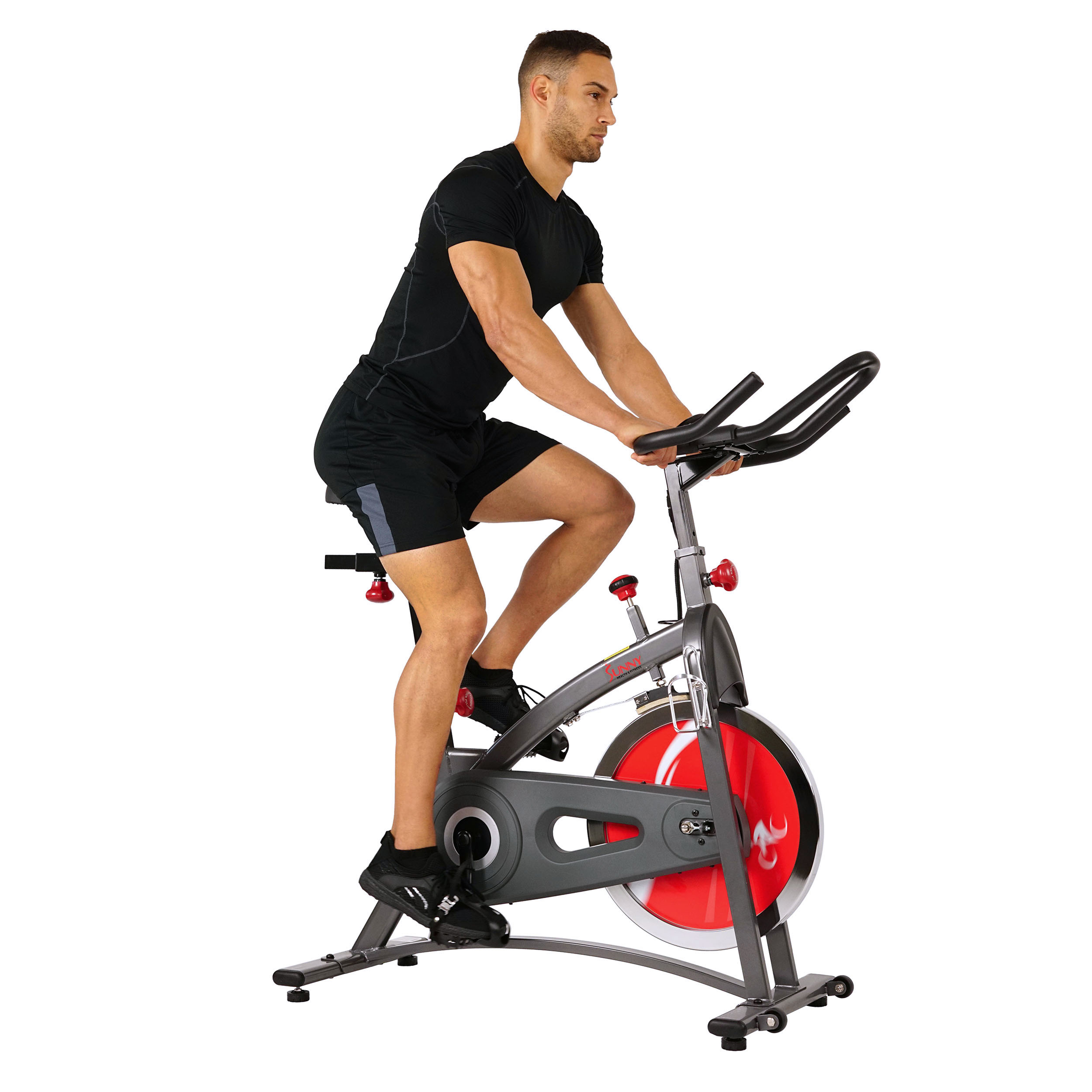 Sunny Health & Fitness SF-B1423 Belt Drive Indoor Cycling Bike Exercise Bike w/ LCD Monitor - image 3 of 7