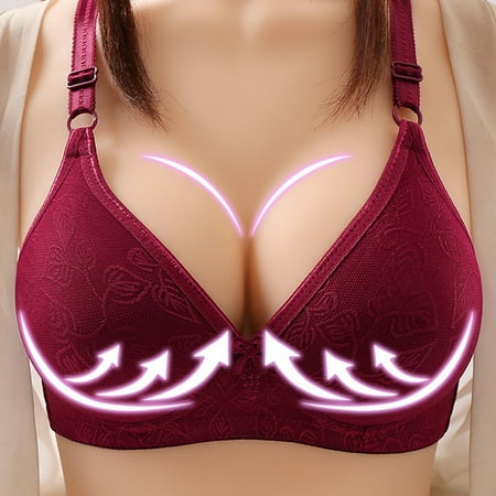 

MPWEGNP Bras For Women Womens Lace Unwired Bra Comfort Bra Plus Size Bra Thin Underwear Sports Bras For Women