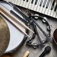 thumbnail image 2 of Dsseng Bâtons de Tambour et Brosses Instrument de Percussion Filaire Télescopique 2 Pcs Accessoires en Acier Inoxydable Batteur, 2 of 6