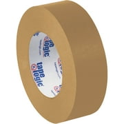 T94753006PK Brown 2 Inch x 60 yds. Kraft Paper Tape Logic #5300 Flatback Paper Tape CASE OF 6