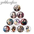 thumbnail image 2 of 10 cabujones de cristal redondos con parte trasera plana de 12 mm, 18 mm, 20 mm y 25 mm de Anime Demon Slayer Kimetsu no Yaiba Kamado Tanjirou, 2 of 5