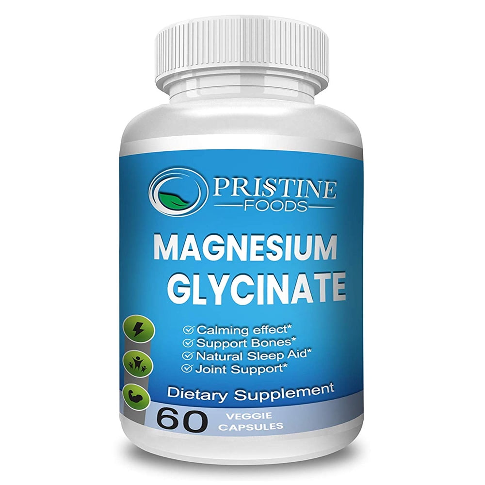 Pristine Foods Magnesium Glycinate 425mg Complex High Absorption