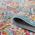 thumbnail image 6 of Luxee Designs Alexandria Collection – 2×3 ft – Medallion Area Rug – Bordered, High-Traffic, Pet-Friendly, Stain Resistance – Sea Blue, Ivory, Orange, Yellow, 6 of 8