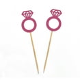 thumbnail image 3 of Darling Souvenir, Wedding Engagement Ring Cupcake Toppers, Party Dessert Decorations - Pack Of 20, 3 of 3