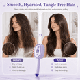 thumbnail image 3 of Electric Spray Air Cushion Massage Comb, Nano Mist Anti-Frizz Detangling Hair Brush with Red Light Scalp Massage, USB-C Rechargeable Steam Hair Comb for Women Home Travel, 3 of 7