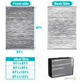 thumbnail image 2 of HEBE Outdoor Rug 6x9 ft Reversible Outdoor Area Rug Waterproof Patio Rug Mat Portable RV Camping Rug Modern Abstract Plastic Straw Carpet f, 2 of 8