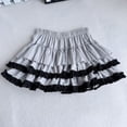 thumbnail image 2 of XIAONU Women's Multi-Tiered Skirt Ruffled Casual Y2K Night Out Mini Skirt, 2 of 4