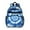 Blue White Tie, variant on Colorful Tie Dye Pattern Backpack for School,Cute School Bag,Schoolbag with Adjustable Shoulder Straps & Padded Back,15.25"x11.5"x5.25"