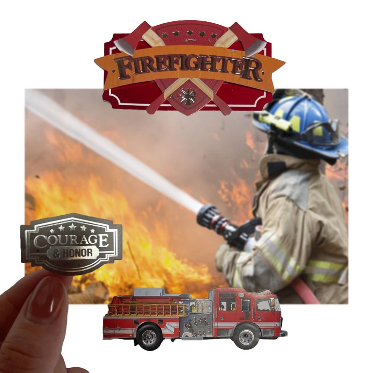 12 Pack: Firefighter Dimensional Stickers by Recollections™