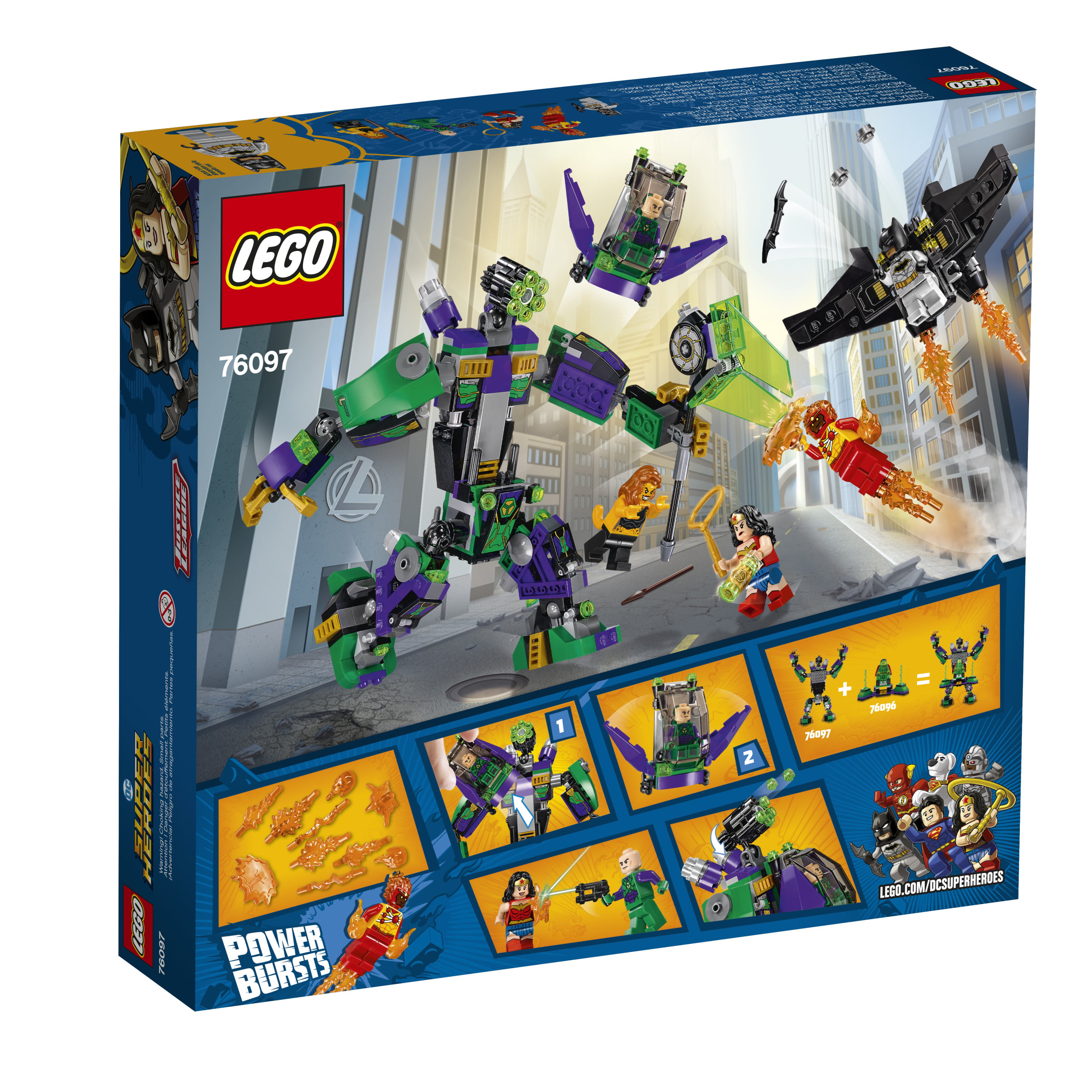 Lego LEX LUTHOR 76097 Super Heroes Justice League Minifigure 