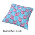 thumbnail image 3 of Throw Pillow Covers, PinkInflatable bird circle Soft Square Pillow Cases with Invisible Zipper for Couch Bed Sofa, Farmhouse Fall Home Decor 20"x20", 3 of 7
