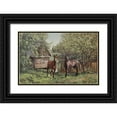 thumbnail image 1 of Adamov, Alexey 14x11 Black Ornate Wood Framed with Double Matting Museum Art Print Titled - In the Spring, 1 of 4