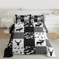 thumbnail image 2 of Homewish Retro Camouflage Queen Comforter Set,Jungle Animal Moose Deer Bedding Sets,Rustic Farmhouse Cabin Bedding Comforter Set For Boy Teens,Microfiber Bedroom Decor Reversible,3-Piece, 2 of 8