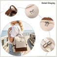 thumbnail image 5 of Sunyuer Women Anti Theft Backpack Purse, Color Block Fashion Ladies Backpack, Lightweight Casual Travel Daypack, Convertible Crossbody Shoulder Handbag with Bow Decor for Shopping Work Trip, 5 of 8