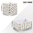thumbnail image 2 of Foldable Fabric Storage Bin Home Cubes Clothing Organizer Bins Large Collapsible Box Basket for Home Organizer Cactus in Pots Pattern, 2 of 7