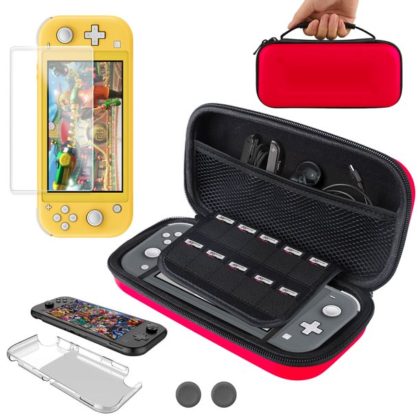 Accessories Kit for Nintendo Switch Lite 2019, EEEkit All in One Travel Carrying Case Bag Holds