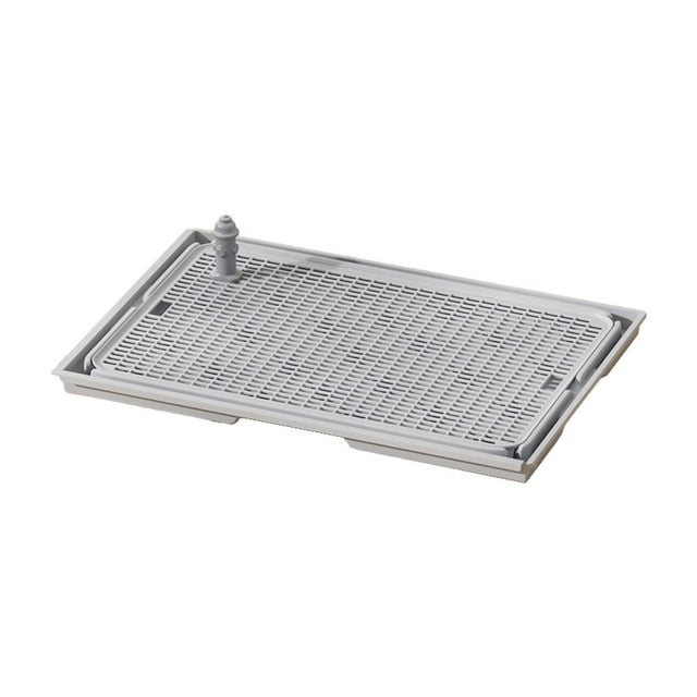 Tachiuwa Dog Toilet Portable Dogs Potty Train Pads for Small Animals Other Pets Bunny light grey